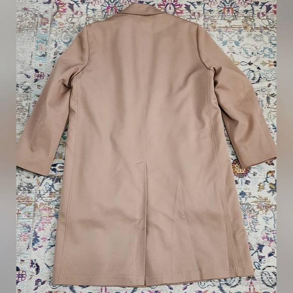 ☂London Fog Vintage 1970s Point Collar Trench Coat Tan Khaki Made in USA 42 Reg - Picture 3 of 16